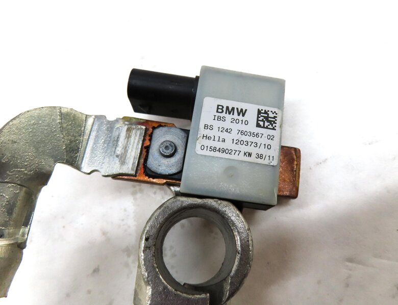 Thumbnail 5: 2012 BMW X5 E70 NEGATIVE BATTERY CABLE & INTELLIGENT BATTERY IBS MODULE TERMINAL