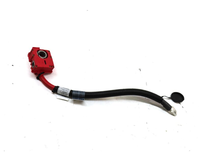 2012 BMW X5 (E70) POSITIVE BATTERY CABLE w/ TERMINAL & SAFETY BLOWOUT FUSE