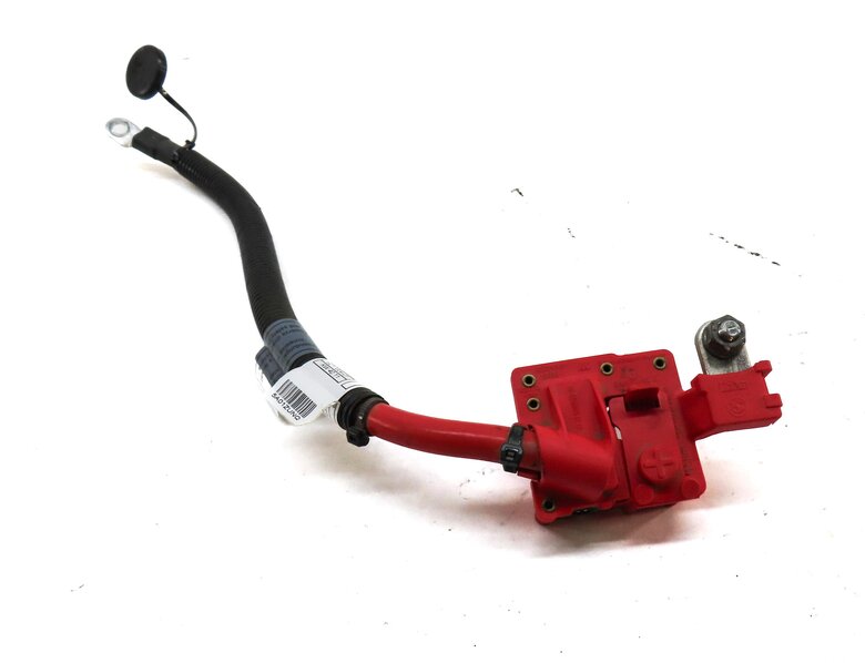 Thumbnail 2: 2012 BMW X5 (E70) POSITIVE BATTERY CABLE w/ TERMINAL & SAFETY BLOWOUT FUSE