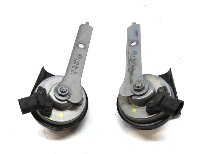 Thumbnail 4: 2010-2014 BMW X5 X6 (E70 E71) HIGH & LOW TONE SAFETY HORN SET-2