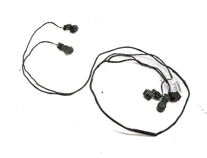 Thumbnail 1: 2012 BMW X5 (E70) FRONT PARK ASSIST PDC SENSOR SET4 (WHITE) w/ WIRE HARNESS