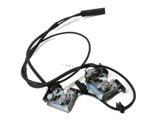Thumbnail 3: 2012 BMW X5 (E70) FRONT LEFT & RIGHT HOOD LOCK LATCH SET 2 w/ CABLE