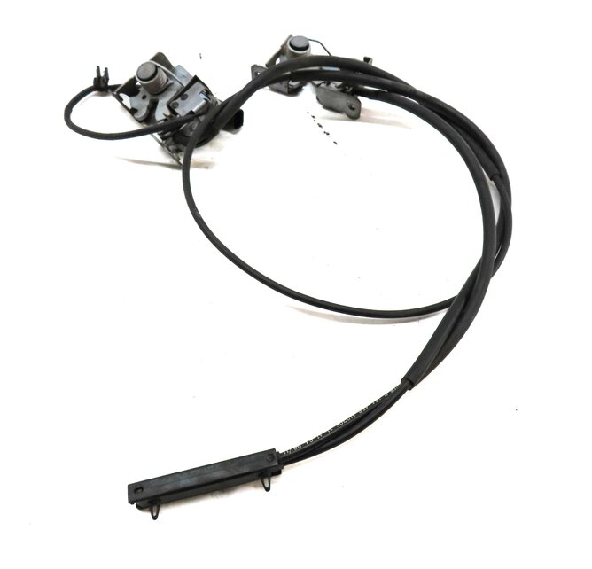 Thumbnail 4: 2012 BMW X5 (E70) FRONT LEFT & RIGHT HOOD LOCK LATCH SET 2 w/ CABLE