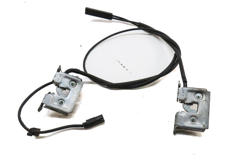 Thumbnail 5: 2012 BMW X5 (E70) FRONT LEFT & RIGHT HOOD LOCK LATCH SET 2 w/ CABLE