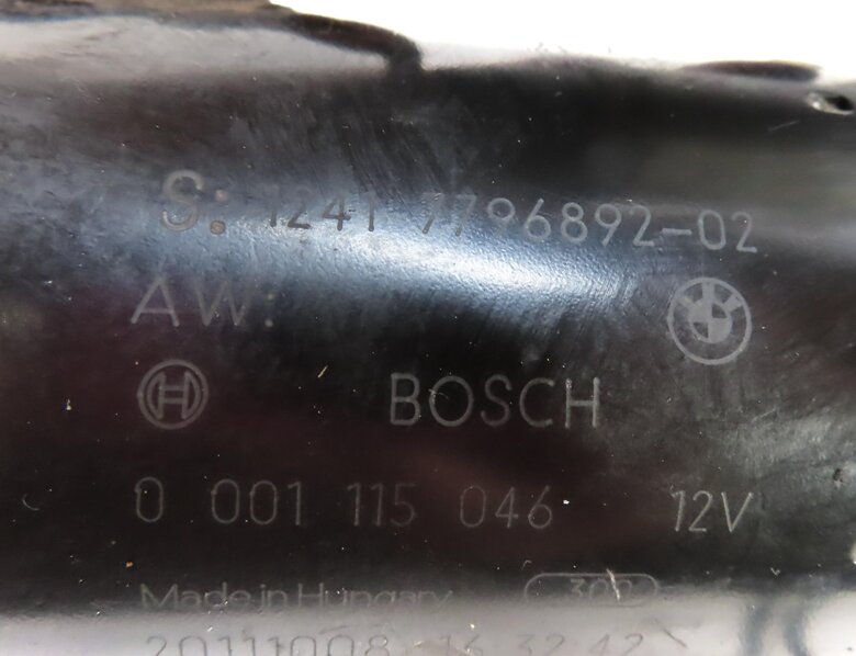 Thumbnail 7: 2009-2013 BMW X5 335D (E70 E90) 3.0L M57Y TURBO DIESEL ENGINE - STARTER MOTOR