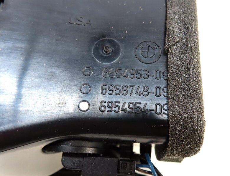 Thumbnail 7: 2012 BMW X5 (E70) REAR CENTER CONSOLE HVAC A/C HEATER AIR VENT (BLACK) 6954953