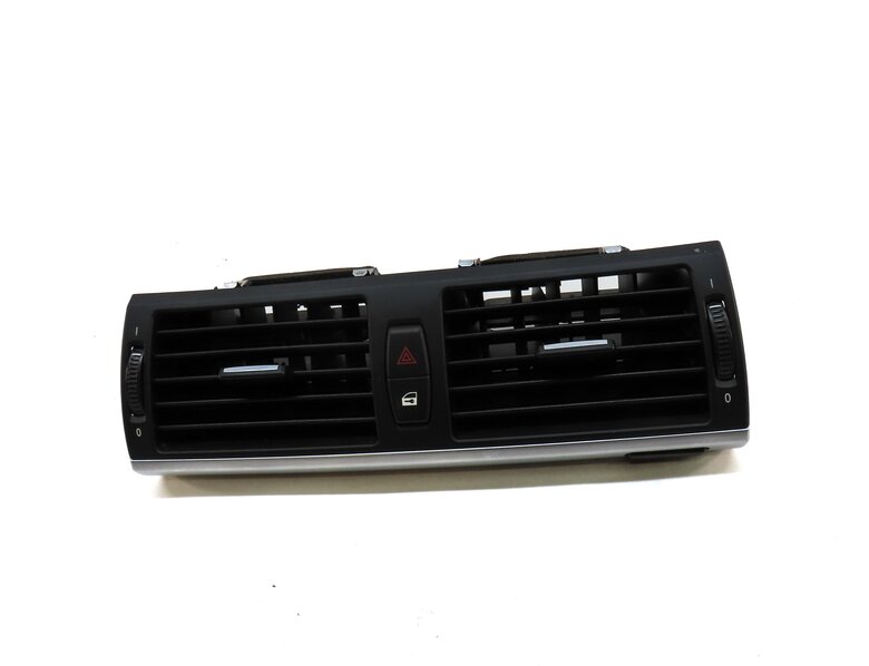 Thumbnail 2: 2012 BMW X5 E70 FRONT DASH CENTER HVAC A/C HEATER BLACK AIR VENT & HAZARD SWITCH