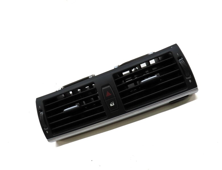 Thumbnail 3: 2012 BMW X5 E70 FRONT DASH CENTER HVAC A/C HEATER BLACK AIR VENT & HAZARD SWITCH