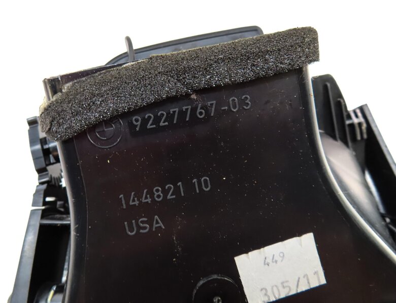 Thumbnail 7: 2012 BMW X5 E70 FRONT DASH LEFT DRIVER HVAC A/C HEATER AIR VENT (BLACK) 9227767