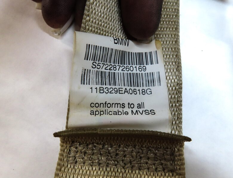 Thumbnail 6: 2012 BMW X5 (E70) REAR 2ND ROW LEFT RIGHT CENTER SEATBELT RETRACTOR SET3 (BEIGE)