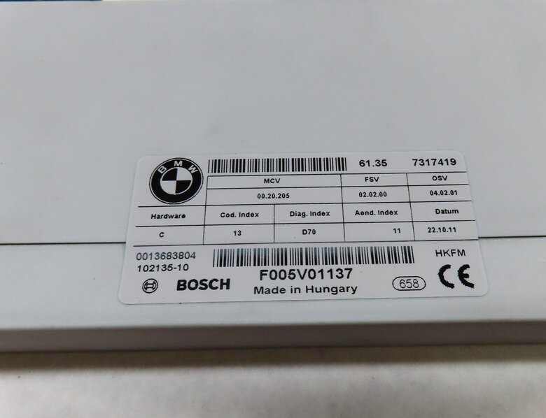 Thumbnail 4: 2012 BMW X5 (E70) REAR TRUNK LIFT LIFTGATE CONTROL MODULE 61357317419