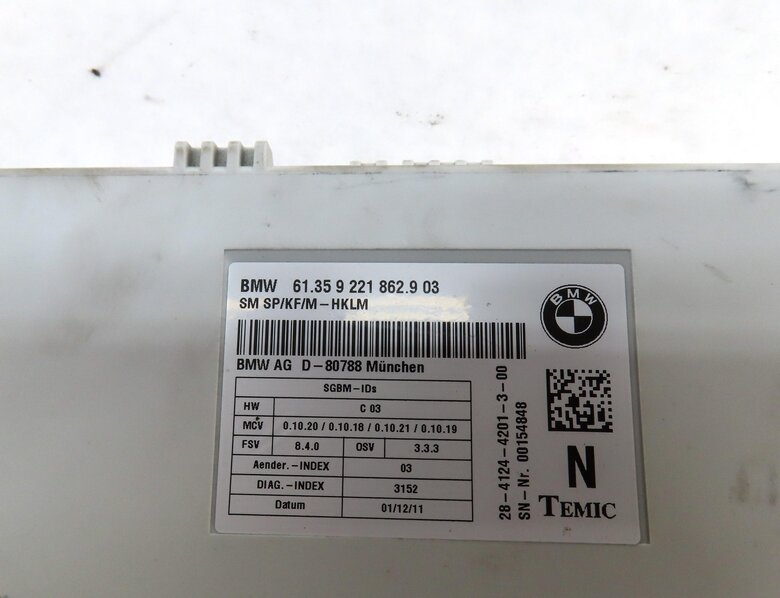 Thumbnail 4: 2011-2014 BMW X5 X5M X6 X6M (E70 E71) RIGHT FRONT PASSENGER SEAT CONTROL MODULE