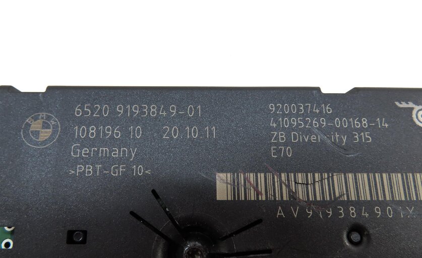 Thumbnail 4: 2012 BMW X5 (E70) RADIO STEREO DIVERSITY ANTENNA CONTROL MODULE 65209193849