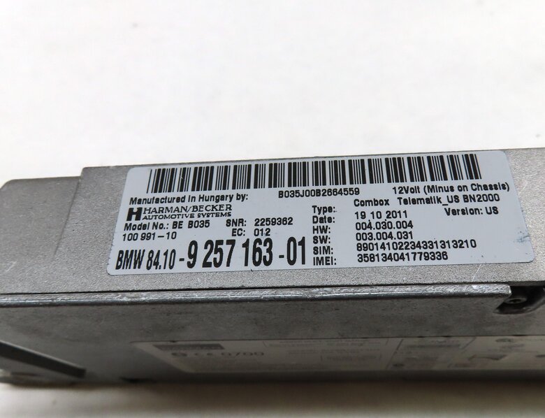 Thumbnail 6: 10-14 BMW 335i X5 X6 (E70 E71 E90) BLUETOOTH TELEMATICS COMBOX CONTROL MODULE
