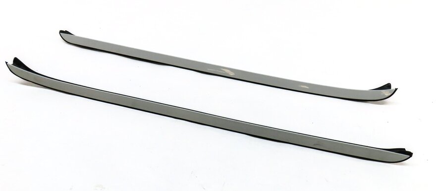 2012 BMW X5 (E70) FRONT LEFT & RIGHT WINDSHIELD WINDOW SILL TRIM SET 2 (WHITE)