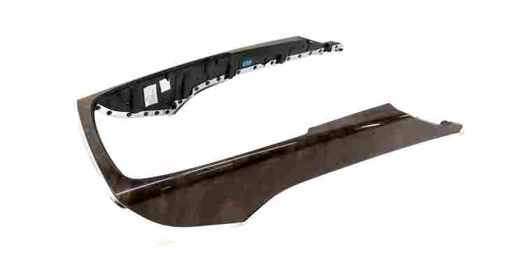 Thumbnail 18: 2013 AUDI A6 (C7) DOOR DASH CONSOLE DARK BROWN WALNUT WOOD TRIM SET 7