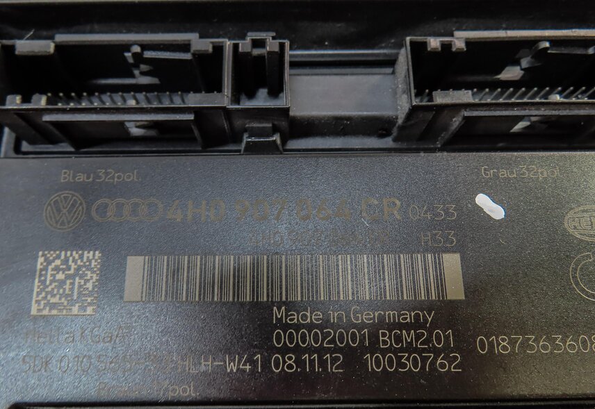 Thumbnail 10: 2013 AUDI A6 (C7) 3.0L SUPER SPEEDOMETER IGNITION BODY ENGINE MODULE & KEY SET