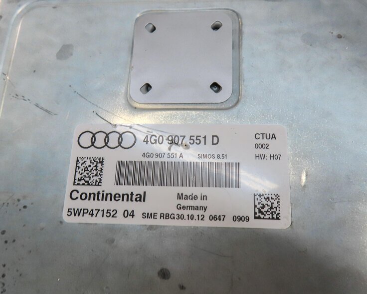 Thumbnail 8: 2013 AUDI A6 (C7) 3.0L SUPER SPEEDOMETER IGNITION BODY ENGINE MODULE & KEY SET