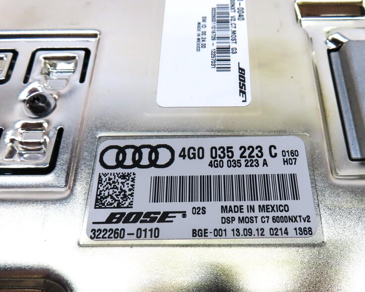 Thumbnail 5: 2012-2018 AUDI A6 A7 A8 S8 (C7 D4 4H 4G8) RADIO STEREO BOSE AUDIO AMP AMPLIFIER