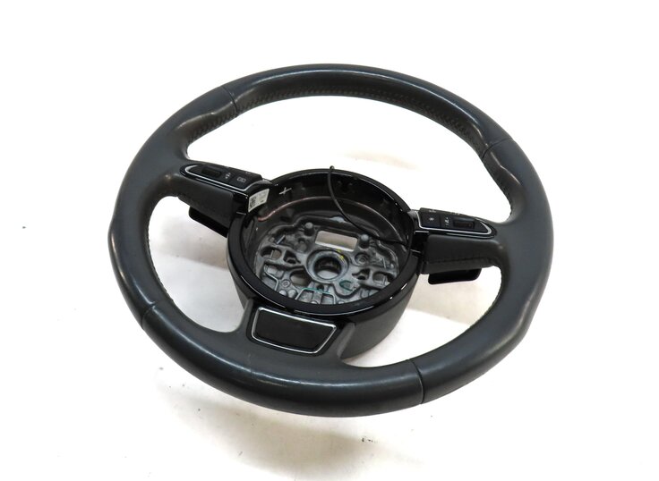 Thumbnail 1: 12-15 AUDI A6 A7 S6 S7 RS7 (C7 4G8) 3 SPOKE STEERING WHEEL w/ SWITCHES PADDLES
