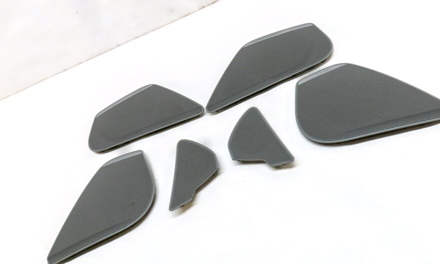 Thumbnail 3: 2013 AUDI A6 (C7) FRONT REAR LEFT RIGHT BOSE SPEAKER COVER GRILLE SET 6 (GREY)