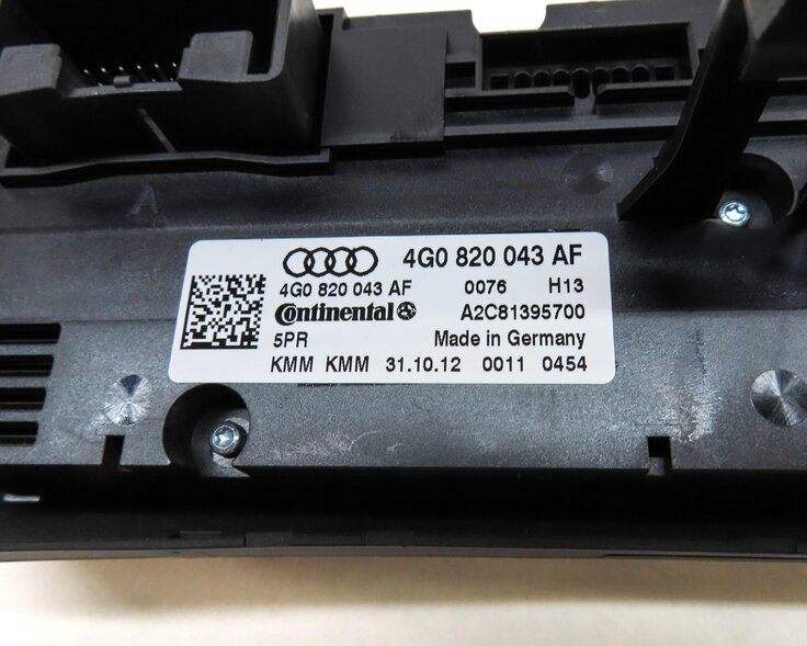 Thumbnail 7: 2012-2017 AUDI A6 S6 A7 S7 (C7 4G8) FRONT HEATER A/C TEMPERATURE CONTROL PANEL
