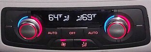 Thumbnail 2: 2012-2015 AUDI A6 A7 S6 S7 (C7 4G8) REAR HEATER A/C TEMPERATURE CONTROL PANEL
