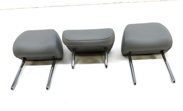 Thumbnail 2: 12-16 AUDI A4 A6 S4 S6 (B8 8K C7) REAR LEFT RIGHT & CENTER HEADREST SET3 (GRAY)