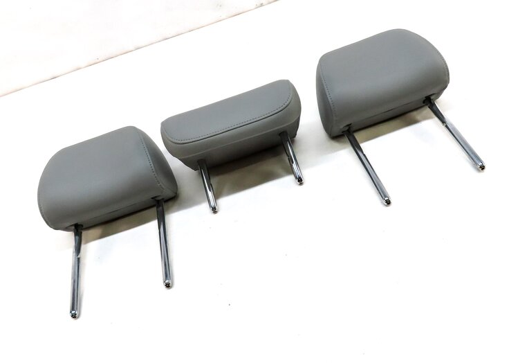 Thumbnail 3: 12-16 AUDI A4 A6 S4 S6 (B8 8K C7) REAR LEFT RIGHT & CENTER HEADREST SET3 (GRAY)