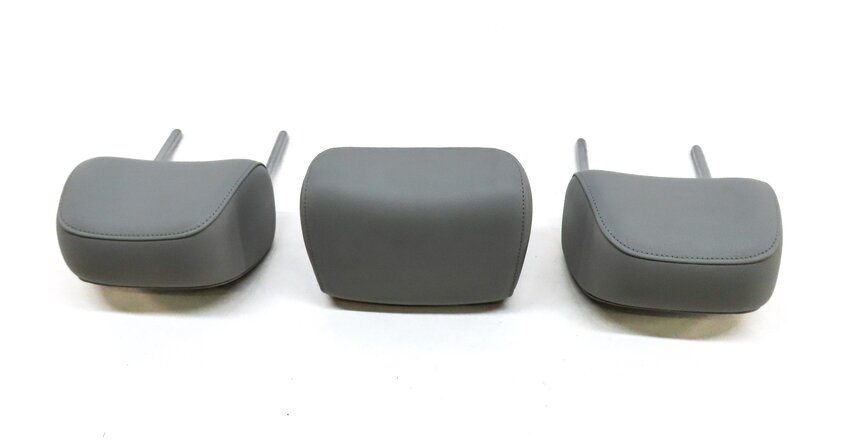 Thumbnail 4: 12-16 AUDI A4 A6 S4 S6 (B8 8K C7) REAR LEFT RIGHT & CENTER HEADREST SET3 (GRAY)