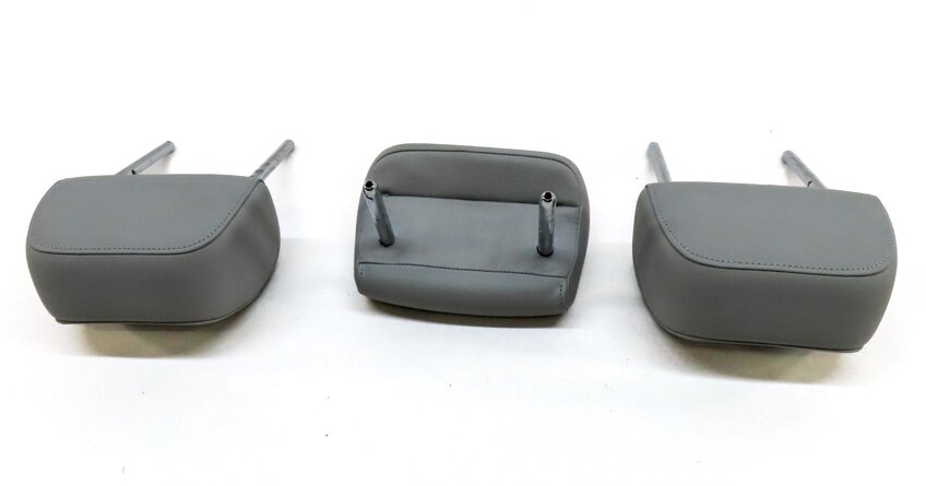 Thumbnail 5: 12-16 AUDI A4 A6 S4 S6 (B8 8K C7) REAR LEFT RIGHT & CENTER HEADREST SET3 (GRAY)