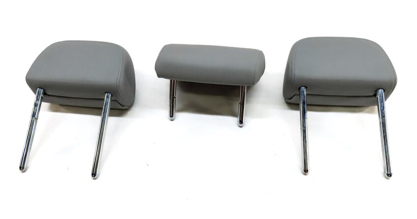 Thumbnail 6: 12-16 AUDI A4 A6 S4 S6 (B8 8K C7) REAR LEFT RIGHT & CENTER HEADREST SET3 (GRAY)