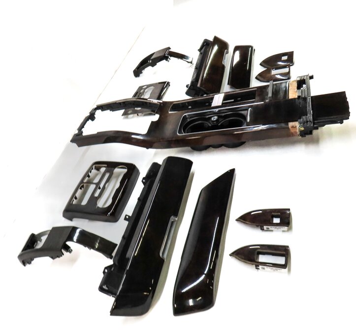 Thumbnail 22: 2014 LAND RANGE ROVER (L405) FRONT REAR SHADOW VENEER WALNUT WOOD TRIM SET 13