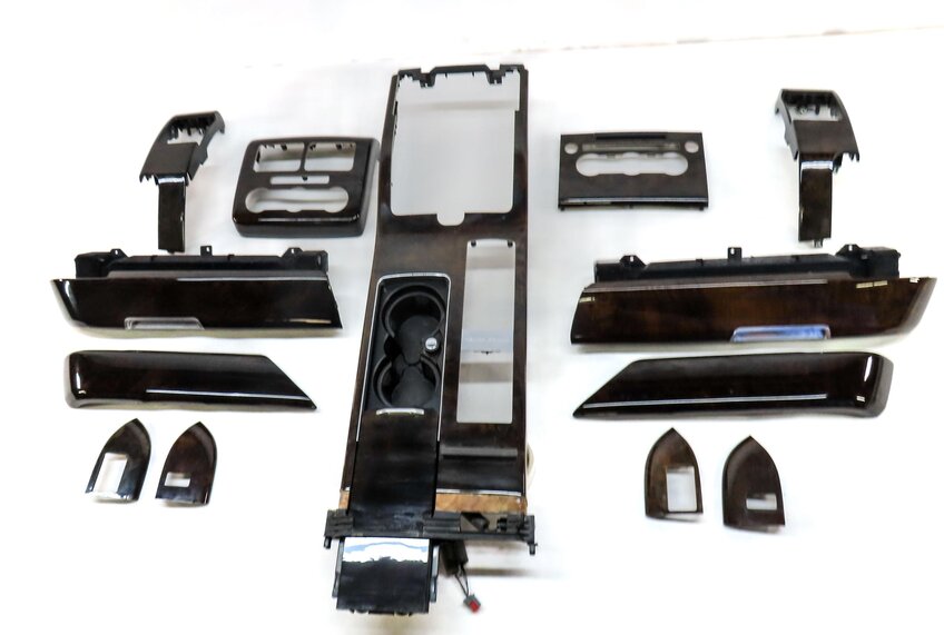 Thumbnail 23: 2014 LAND RANGE ROVER (L405) FRONT REAR SHADOW VENEER WALNUT WOOD TRIM SET 13