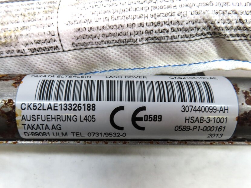 Thumbnail 5: 2013-2017 RANGE ROVER (L405) SWB - LEFT DRIVER ROOF SIDE CURTAIN AIRBAG AIR BAG