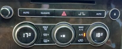 Thumbnail 2: 14-15 RANGE ROVER SPORT (L405 L494) FRONT HEATER A/C TEMPERATURE RADIO CONTROL