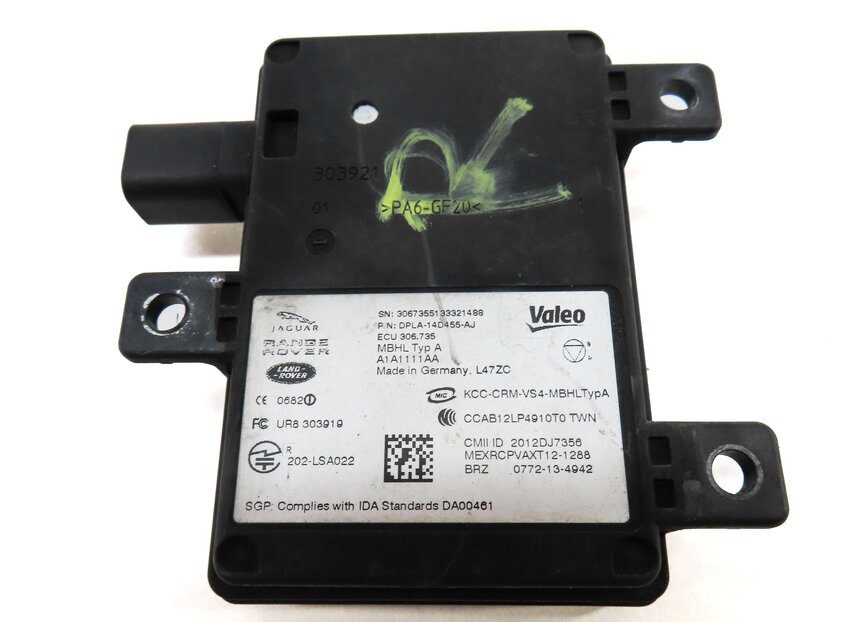 Thumbnail 4: 2014 LAND RANGE ROVER (L405) REAR RIGHT BLIND SPOT RADAR MODULE DPLA14D455AJ