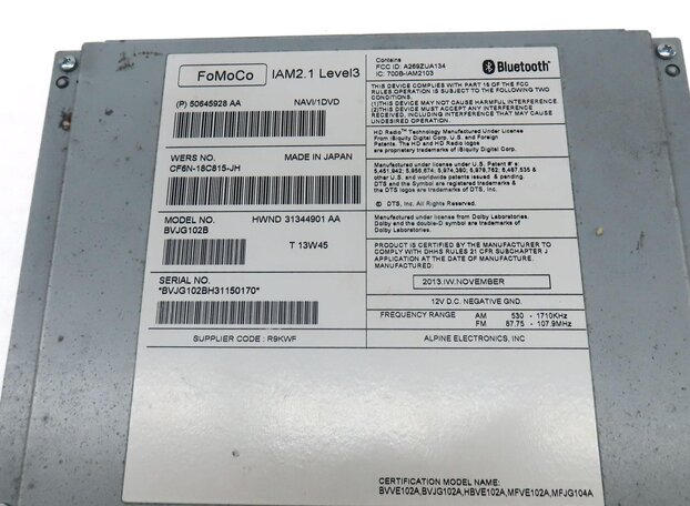 Thumbnail 4: 12-16 RANGE ROVER SPORT EVOQUE LR4 (L320 L405 L494 L538) CD NAV STEREO RECEIVER