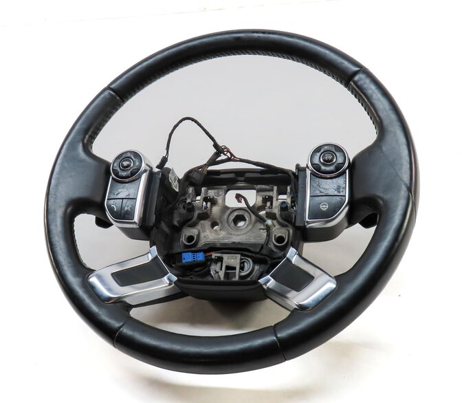 Thumbnail 2: 13-21 DISCOVERY RANGE ROVER (L405 L462) HEATED STEERING WHEEL w/ PADDLES (BLACK)