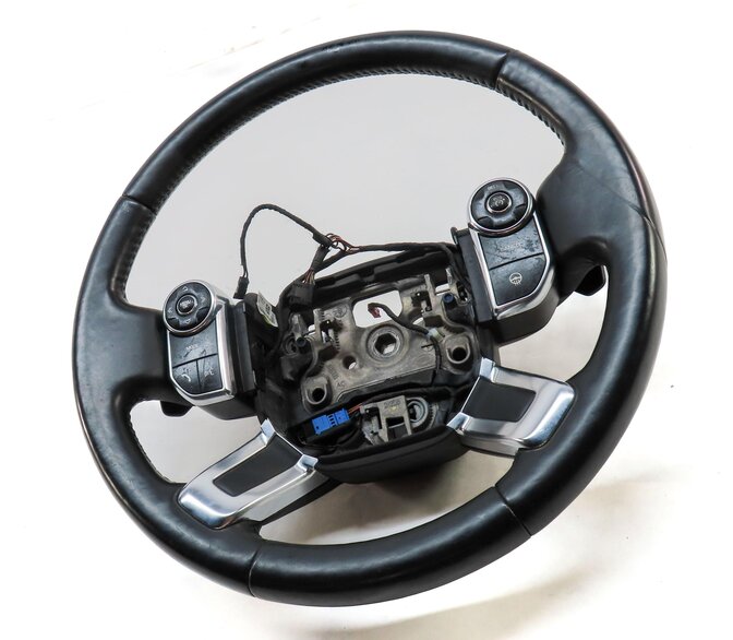 Thumbnail 3: 13-21 DISCOVERY RANGE ROVER (L405 L462) HEATED STEERING WHEEL w/ PADDLES (BLACK)