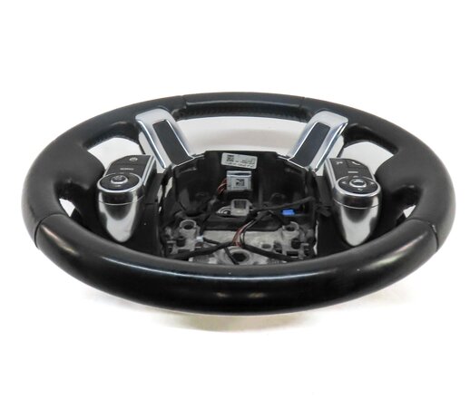 Thumbnail 4: 13-21 DISCOVERY RANGE ROVER (L405 L462) HEATED STEERING WHEEL w/ PADDLES (BLACK)
