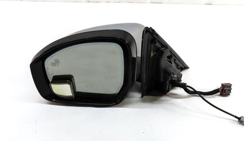 Thumbnail 3: 2014-2017 RANGE ROVER (L405) LEFT AUTODIM BLIND SPOT CAMERA DOOR MIRROR (SILVER)