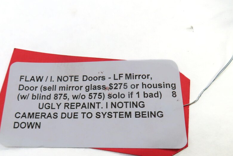 Thumbnail 9: 2014-2017 RANGE ROVER (L405) LEFT AUTODIM BLIND SPOT CAMERA DOOR MIRROR (SILVER)