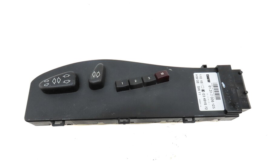 Thumbnail 2: 2005 BMW Z4 CONVERTIBLE (E85) FRONT LEFT DRIVER SEAT ADJUST SWITCH 61317036125