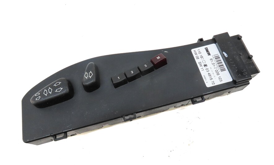 Thumbnail 3: 2005 BMW Z4 CONVERTIBLE (E85) FRONT LEFT DRIVER SEAT ADJUST SWITCH 61317036125