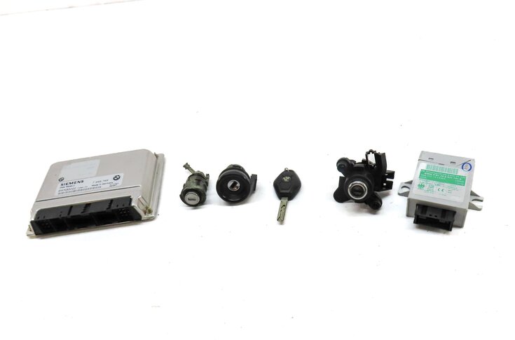 Thumbnail 2: 03-05 BMW Z4 (E85) 2.5L M54 ENGINE ECM DME IMMOBILIZER CONTROL MODULE KEY SET