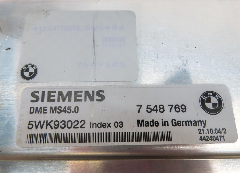 Thumbnail 5: 03-05 BMW Z4 (E85) 2.5L M54 ENGINE ECM DME IMMOBILIZER CONTROL MODULE KEY SET