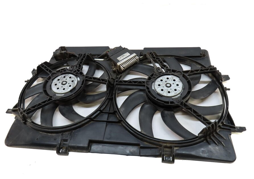 Thumbnail 6: 09-17 AUDI A4 A5 Q5 S4 (B8 8T 8R) 2.0L 3.0L 3.2L RADIATOR COOLING FAN w/ SHROUD