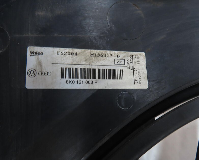 Thumbnail 8: 09-17 AUDI A4 A5 Q5 S4 (B8 8T 8R) 2.0L 3.0L 3.2L RADIATOR COOLING FAN w/ SHROUD
