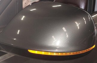 Thumbnail 2: 09-14 AUDI Q5 (8R) LEFT P-FOLD HEAT AUTODIM MEMORY DOOR MIRROR w/ LIGHT (GREY)